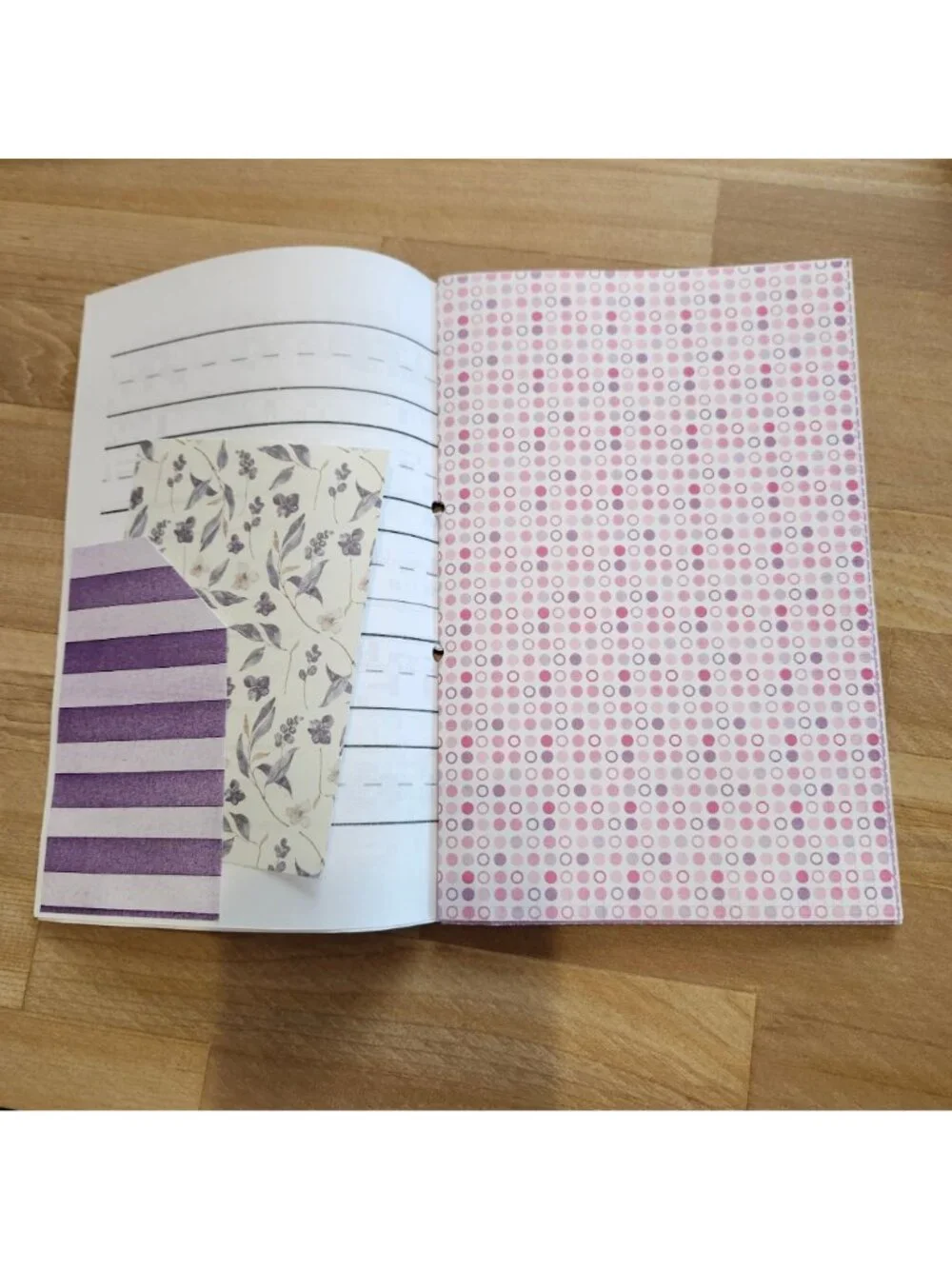 Junk Journal Booklet Blank Handmade 28 pages Purple Theme
